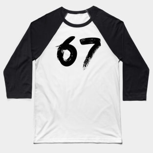 Number 67 Baseball T-Shirt